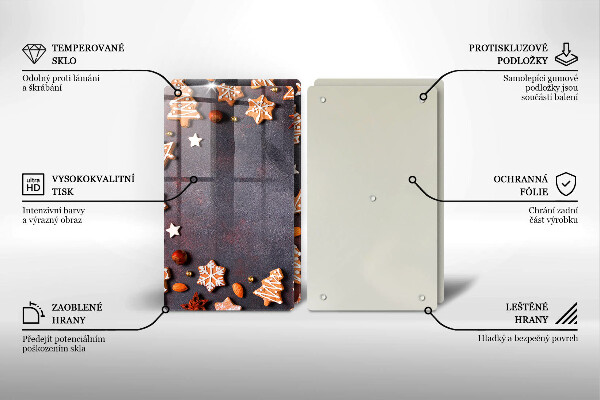 Protection plaque induction Noël en pain d'épice