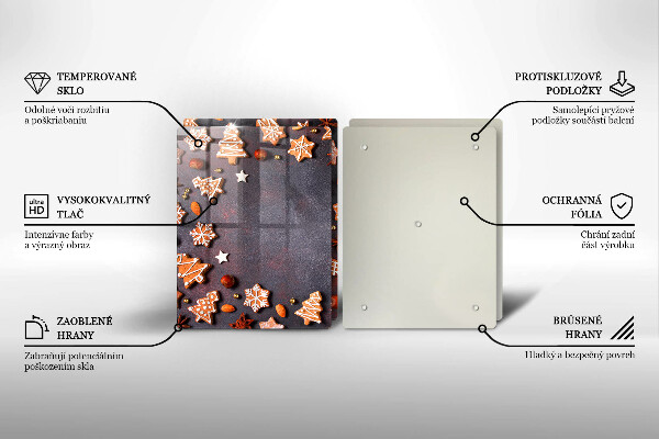 Protection plaque induction Noël en pain d'épice