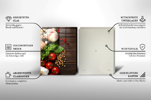 Protection plaque induction Des légumes sur la table