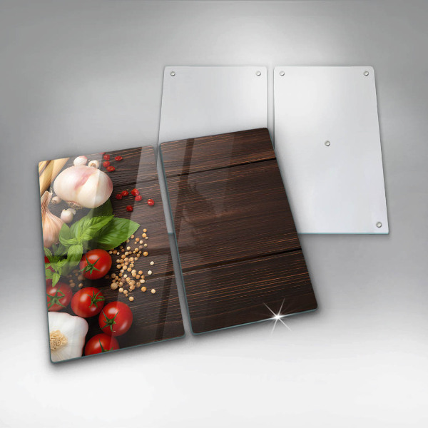 Protection plaque induction Des légumes sur la table