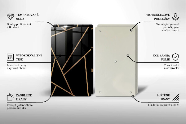 Protection plaque induction Abstraction noire