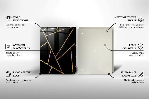 Protection plaque induction Abstraction noire