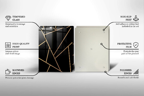 Protection plaque induction Abstraction noire