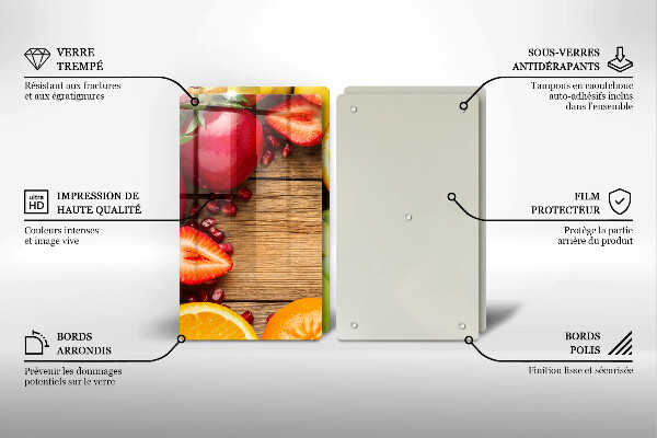 Protection plaque induction Fruit frais