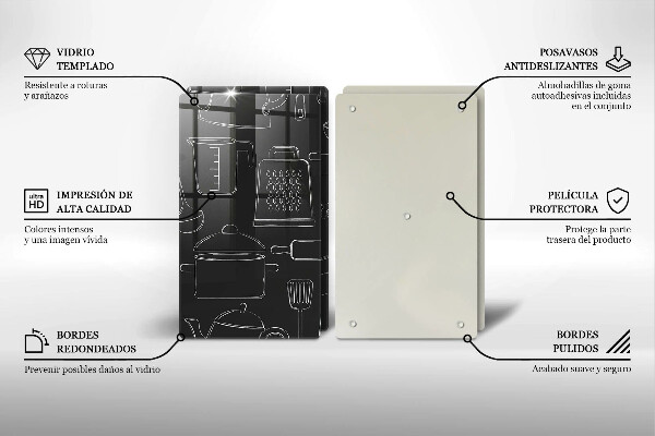 Protection plaque induction Accessoires de cuisine de dessin animé