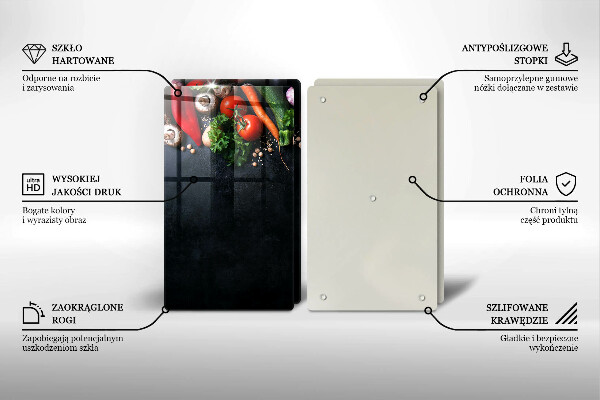 Cache plaque de cuisson Légumes colorés