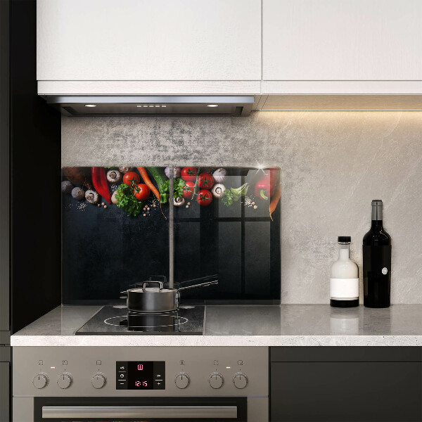 Cache plaque de cuisson Légumes colorés