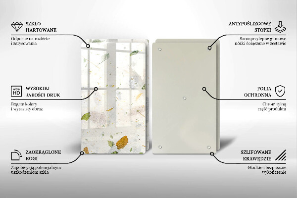 Cache plaque de cuisson Feuilles tombantes