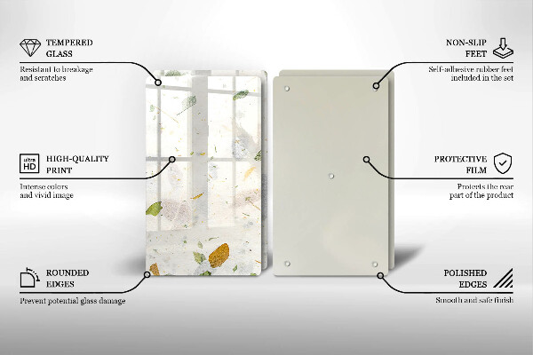 Cache plaque de cuisson Feuilles tombantes