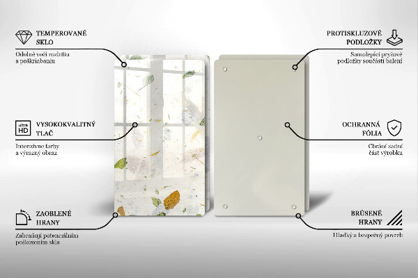 Cache plaque de cuisson Feuilles tombantes