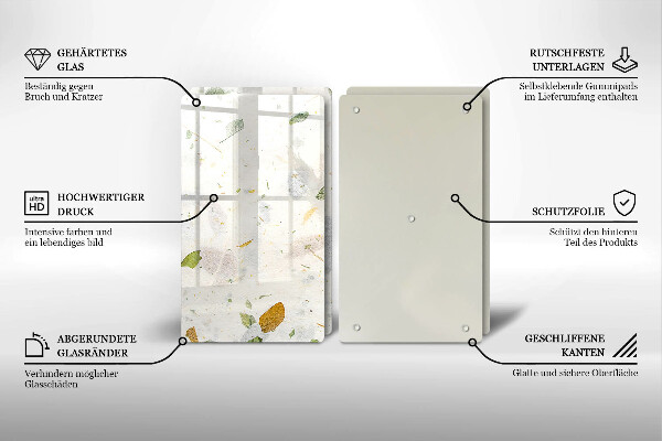 Cache plaque de cuisson Feuilles tombantes