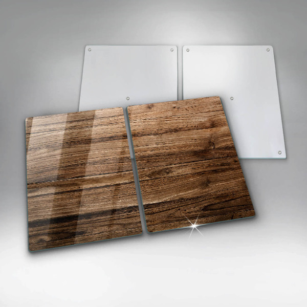 Cache plaque de cuisson Texture du bois