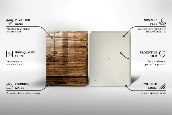 Cache plaque de cuisson Texture du bois