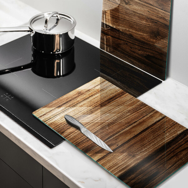 Cache plaque de cuisson Texture du bois