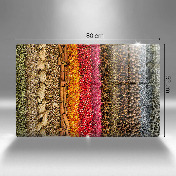 Cache plaque de cuisson Épices colorées