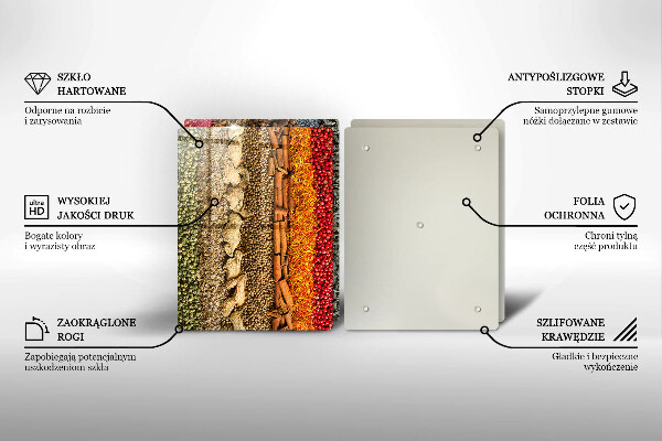 Cache plaque de cuisson Épices colorées