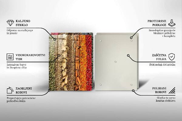 Cache plaque de cuisson Épices colorées