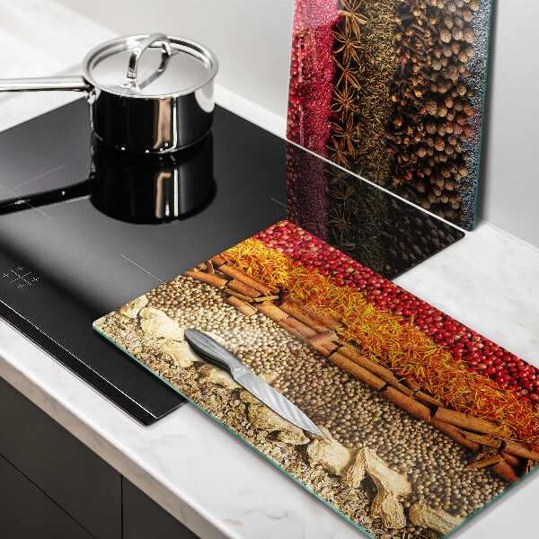 Cache plaque de cuisson Épices colorées