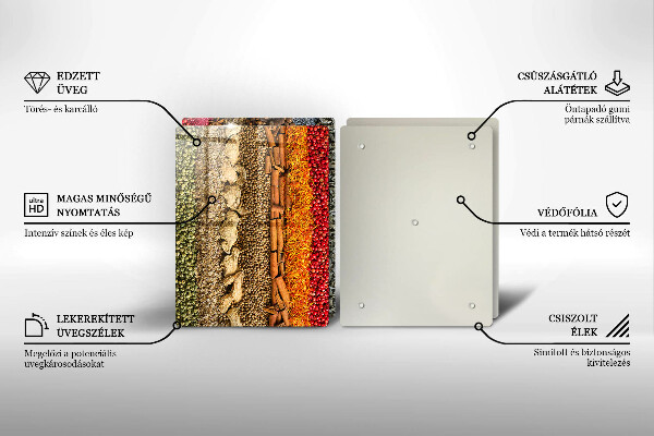 Cache plaque de cuisson Épices colorées