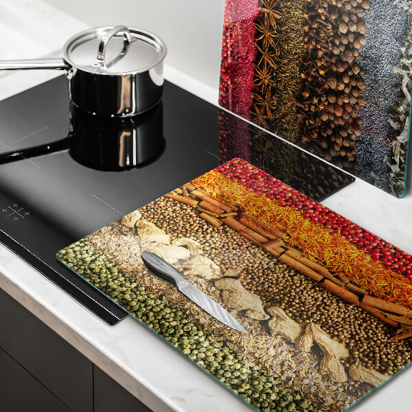 Cache plaque de cuisson Épices colorées