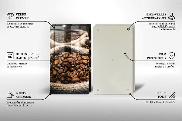 Protection plaque induction Sacs de grains de café