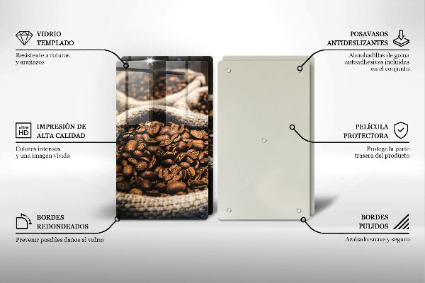 Protection plaque induction Sacs de grains de café