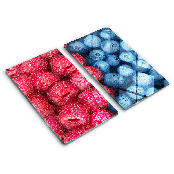 Protection plaque induction Fruits de framboise et de myrtille