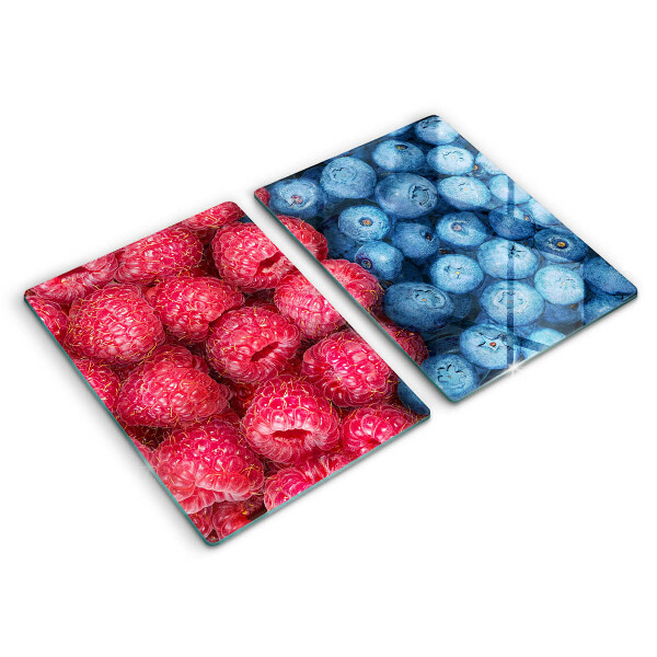 Protection plaque induction Fruits de framboise et de myrtille