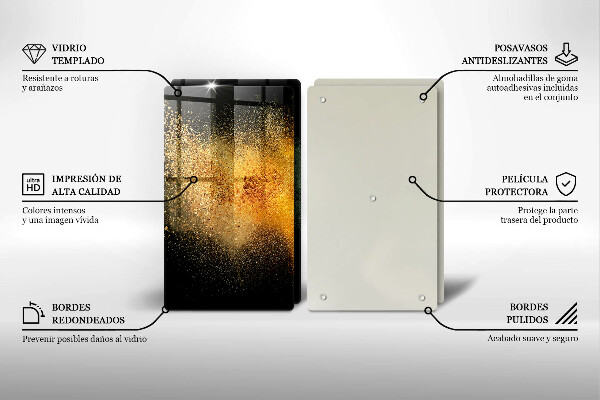 Protection plaque induction Épices colorées