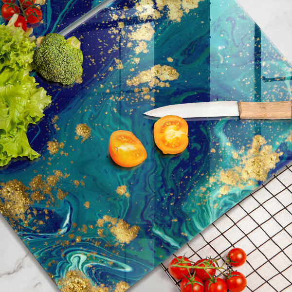 Cache plaque de cuisson Abstraction avec de l'or