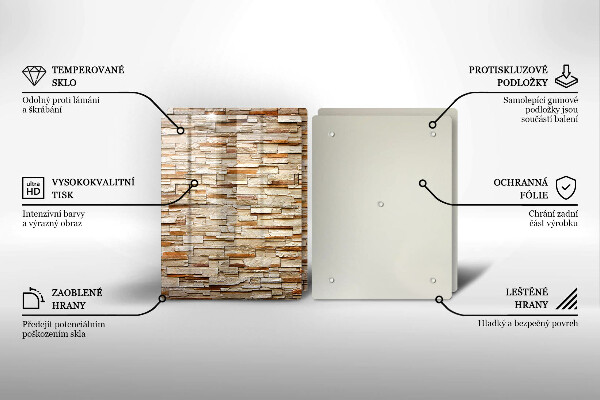 Cache plaque de cuisson Texture des pierres décoratives