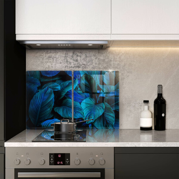 Cache plaque de cuisson Feuilles de végétation de la jungle