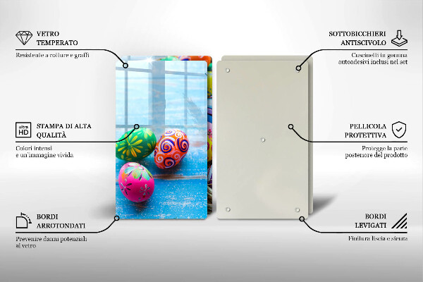 Cache plaque de cuisson Oeufs de Pâques Oeufs de Pâques