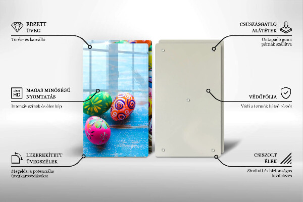 Cache plaque de cuisson Oeufs de Pâques Oeufs de Pâques