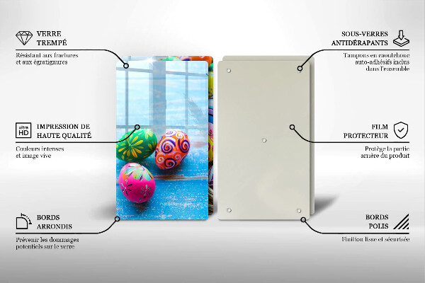 Cache plaque de cuisson Oeufs de Pâques Oeufs de Pâques