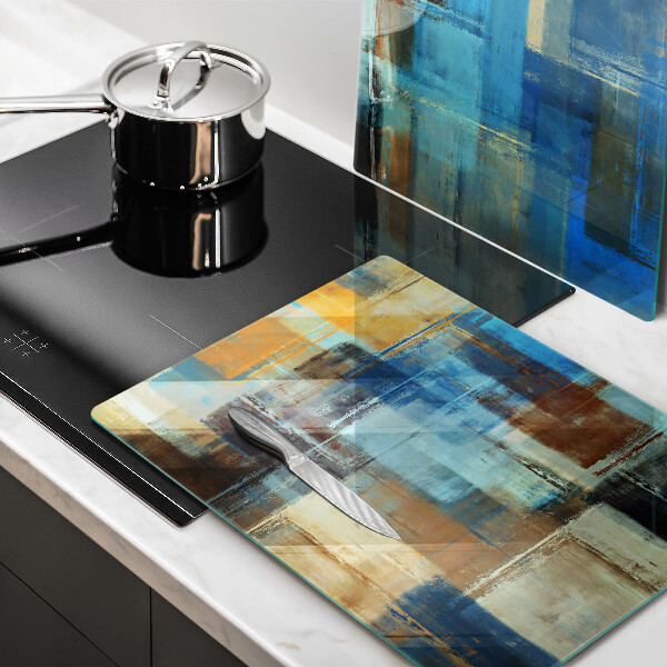 Cache plaque de cuisson Fond peint