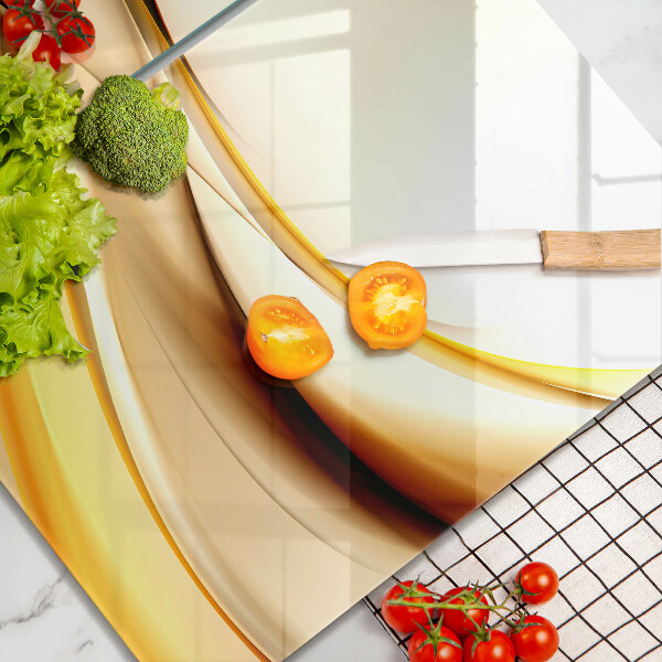 Cache plaque de cuisson Lignes de fumée abstraites