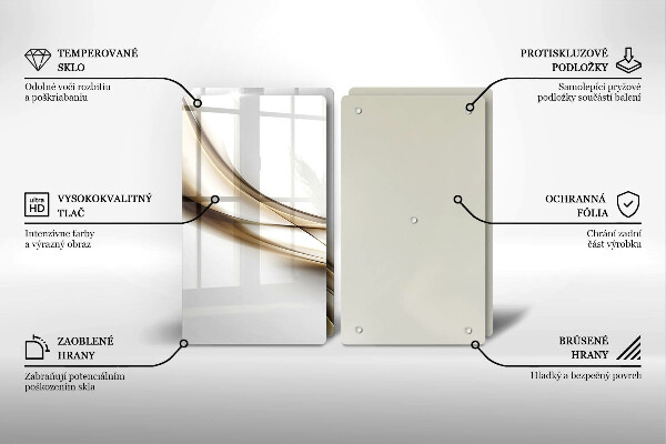 Cache plaque de cuisson Abstraction de lignes douces