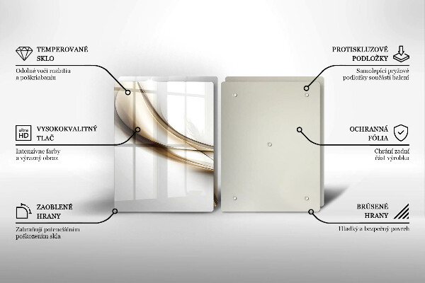 Cache plaque de cuisson Abstraction de lignes douces