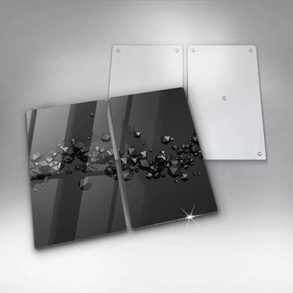 Cache plaque de cuisson Abstraction de formes 3D