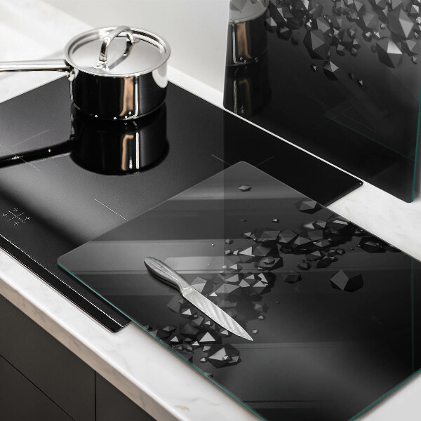 Cache plaque de cuisson Abstraction de formes 3D