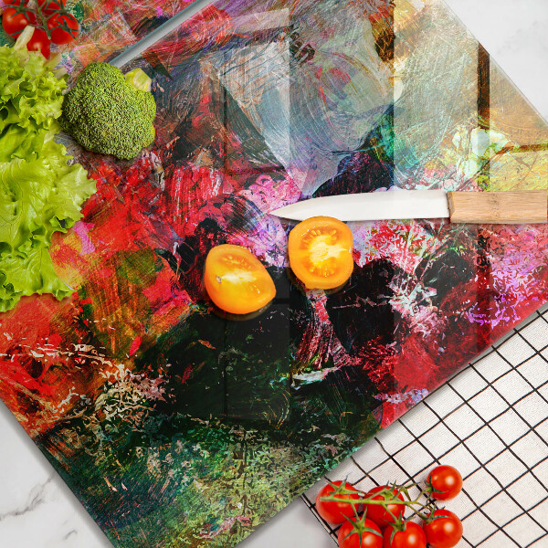 Cache plaque de cuisson Peinture abstraite