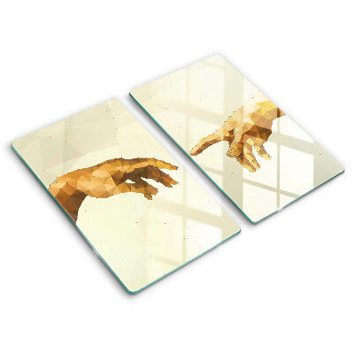 Cache plaque de cuisson Création des mains d'Adam