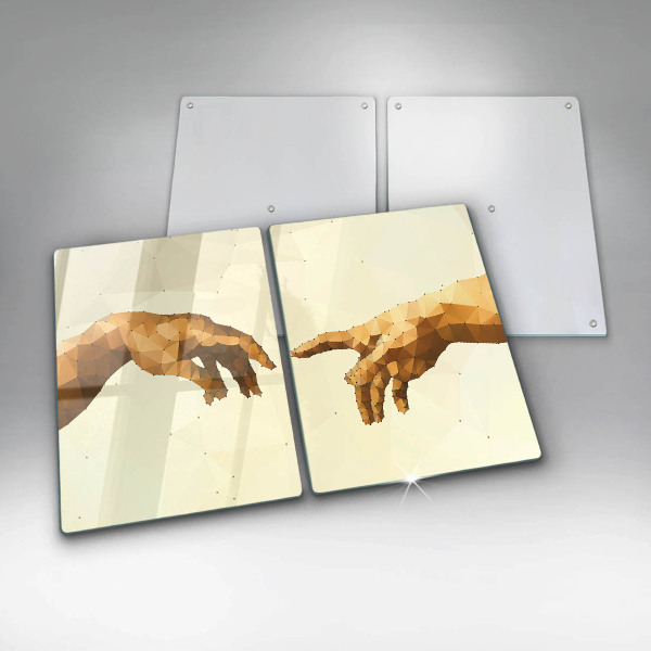 Cache plaque de cuisson Création des mains d'Adam