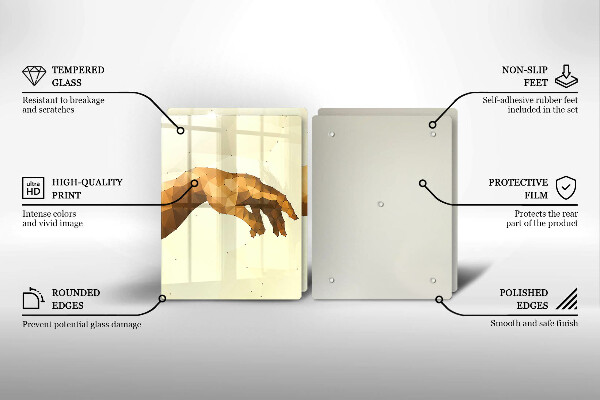 Cache plaque de cuisson Création des mains d'Adam