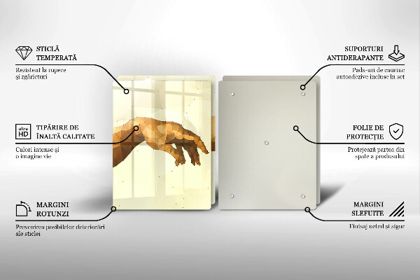 Cache plaque de cuisson Création des mains d'Adam