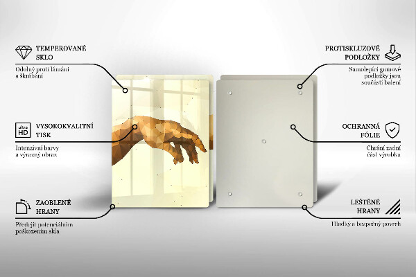 Cache plaque de cuisson Création des mains d'Adam