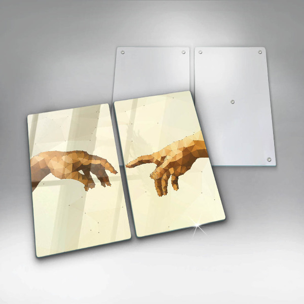 Cache plaque de cuisson Création des mains d'Adam