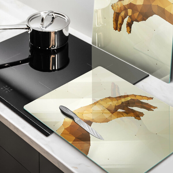 Cache plaque de cuisson Création des mains d'Adam