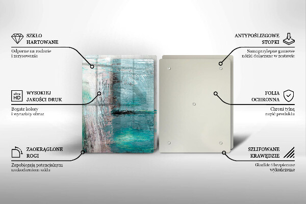 Cache plaque de cuisson Fond d'abstraction de peinture